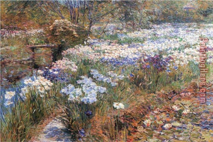 childe hassam Water Garden